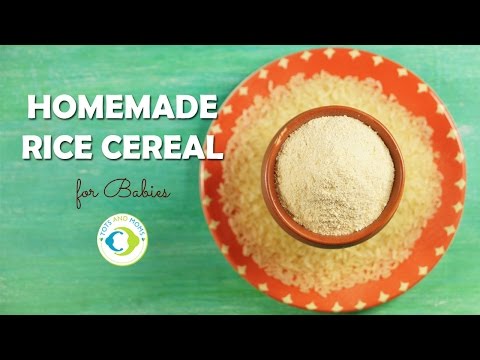 6 Months Baby Food | Homemade Rice Cereal for Babies | Rice Porridge Recipe