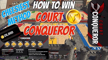 EASIEST COURT CONQUEROR WIN METHOD! Cheesy Exploit AI 25K VC Glitch NBA 2K19 Event Tutorial Guide