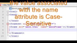 Web Site Development (#11): Frameset Creation
