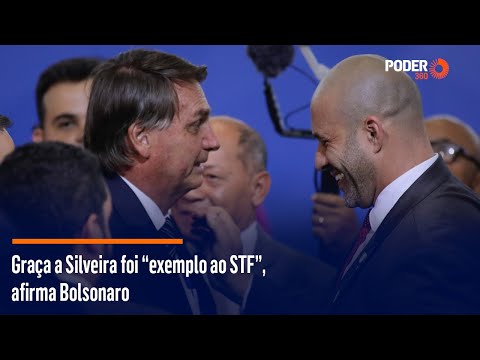 Graça a Silveira foi “exemplo ao STF”, afirma Bolsonaro