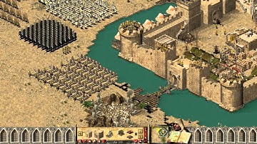 Stronghold Crusader - Multiplayer 1vs1vs1 Deathmatch