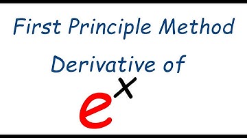 Derivative of e power x using first principle method ‎@Kamaldheeriya Maths easy 