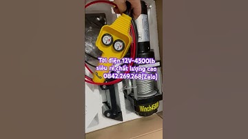 Tời điện 12V.Tời điện ác quy 4500lbs.Tời điện cứu hộ xe ô tô.Tời điện 12V/24V nâng hàng tiện sử dụng