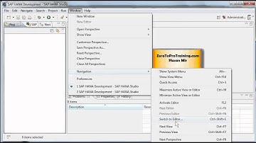 SAP HANA Administration Tutorial 2 - SAP HANA Studio Workbench and Perspectives