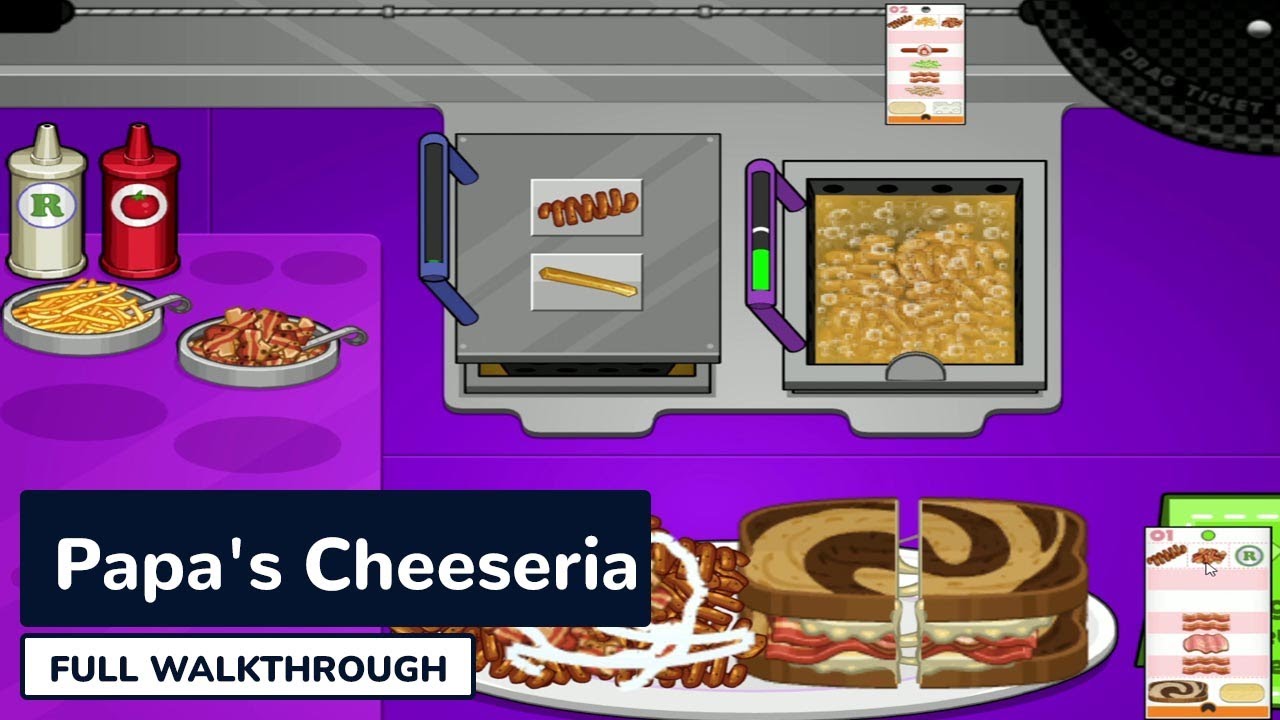 Papa's Cheeseria, Free Flash Game