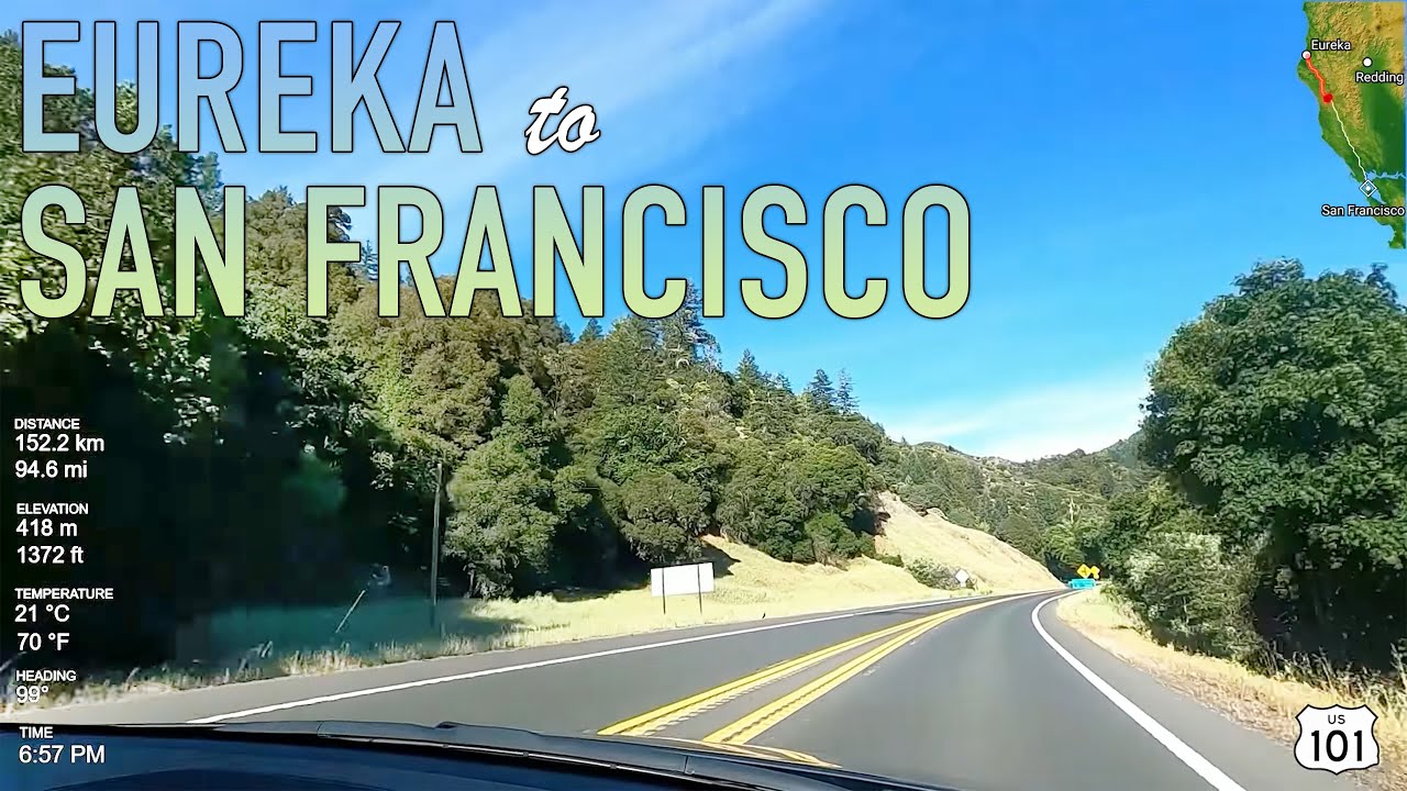 san francisco to eureka road trip