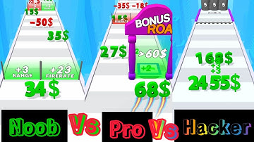 Number master digit shooter noob vs pro vs hacker max level #numbermaster #digitshooter #gameplay
