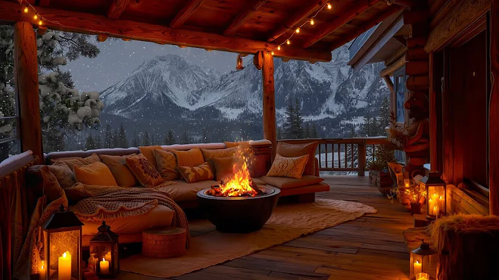 Cozy Cabin in the Winter Forest - Soft Piano Melodies for Calm Relaxation and Peaceful Deep Sleep