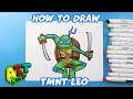 How to Draw Teenage Mutant Ninja Turtles Leo from TMNT l Mutant Mayhem