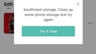 How To Fix Capcut Insufficient Storage Problem | CapCut Memory Full Error iPhone | CapCut Storage