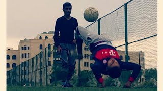 باركور يمني وحركات كرة قدم نار نار
