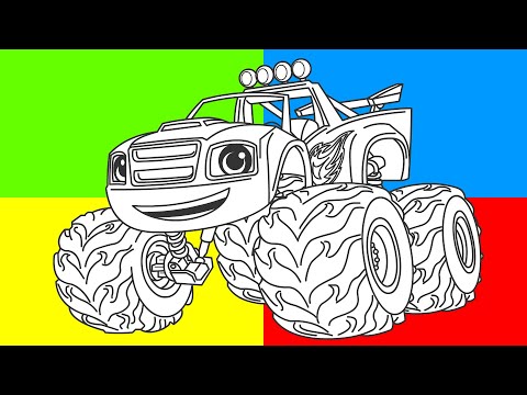 Вспыш и чудо-машинки - Мультик для мальчиков - Учим цвета - Раскраска - Learn Colors