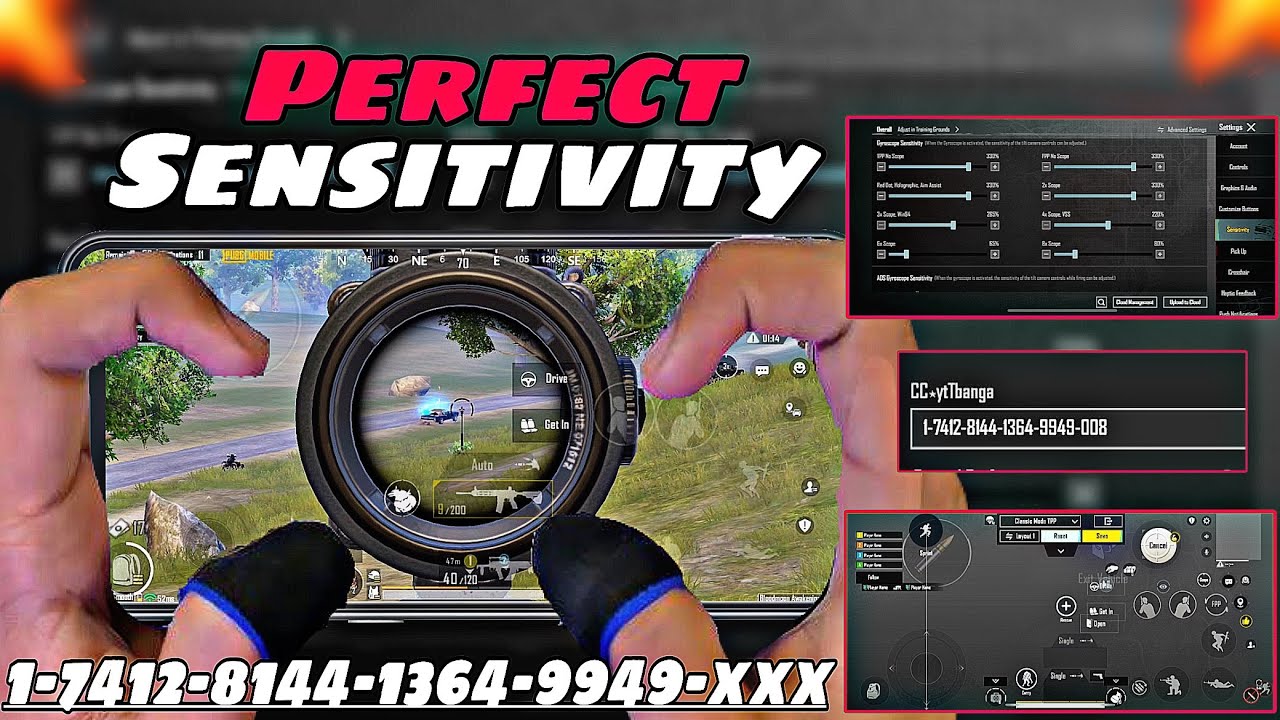 New Update 3.4🔥Best Sensitivity Code + Control Settings Pubg Mobile ...