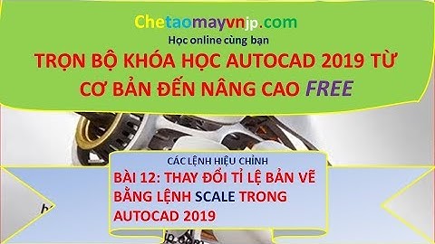 Thay đổi tỉ lệ bản vẽ bằng lệnh SCALE trong autocad 2019/ lệnh hiệu chỉnh trong cad