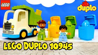 LEGO DUPLO 10945 Garbage Truck and Recycling. ЛЕГО Дупло 10945 Мусоровоз и контейнеры.