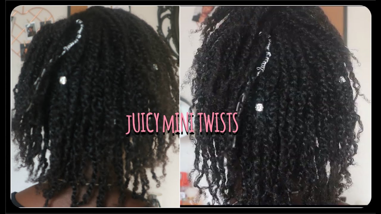 Juicy Mini Twists On Type 4 Natural Hair | NaturallyAds