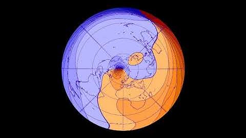Magnetic D component at the Earth