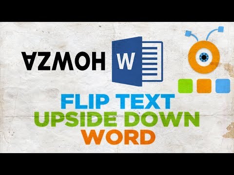 Video: How To Write Text Upside Down