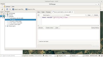 Calculo de área automático em spatialite e Virtual Layers no QGIS