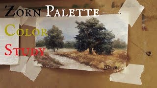 Landscape Color Study with Zorn Palette