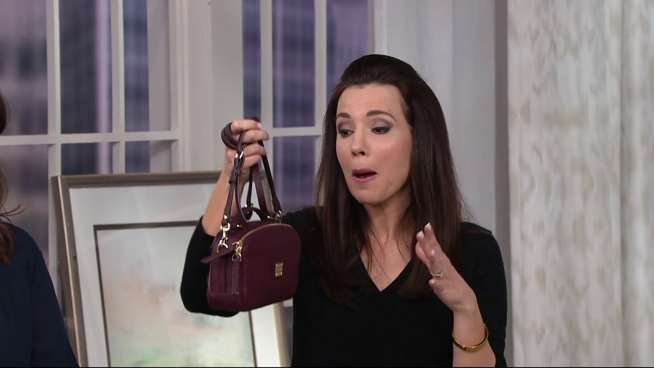 Dooney & Bourke Belvedere Leather Crossbody Handbag on QVC 