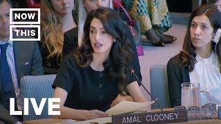 Amal Clooney Addresses UN on Sexual Violence | NowThis