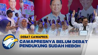 Begini Kehebohan Yel-Yel Pendukung Jelang Debat Cawapres