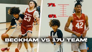 BECKHAM BLACK vs 17U TEAM and you WON'T believe what happened...