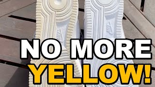 How To REMOVE YELLOW from your sneakers with Angelus Sole Bright