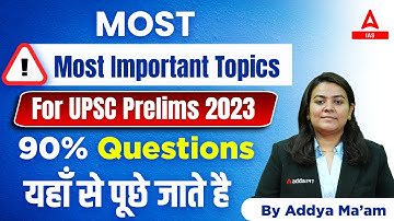Most Most Important Topics for UPSC Prelims 2023 | IR for UPSC |Addya Mam | UPSC 2023