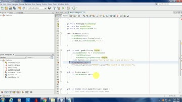 Stacks Push,Pop,Pushall,Popall in Netbeans Java