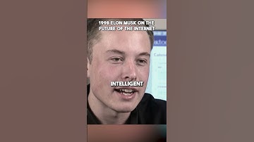 1998 Elon Musk talking on the future of the internet #elonmusk #tesla #spacex #ai