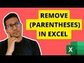 4 Easy Ways to Remove Parentheses in Excel