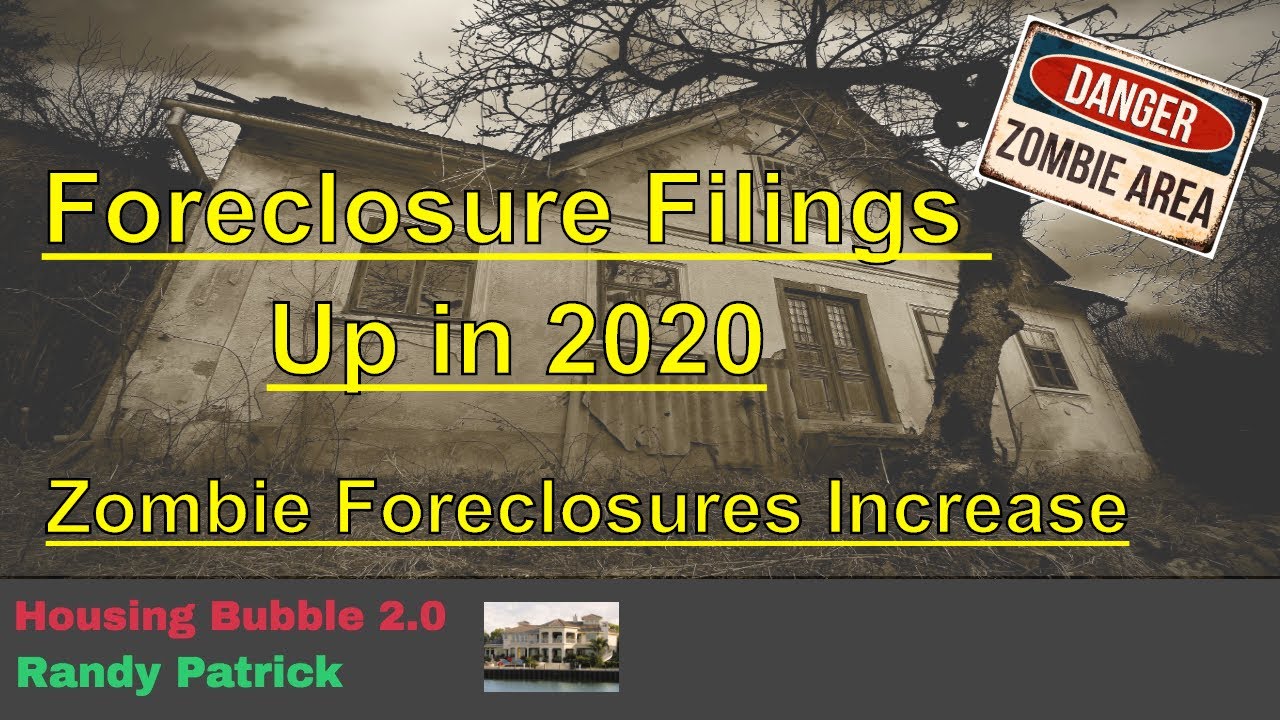 Housing Bubble 2.0 Foreclosure Filings Up in 2020 Zombie