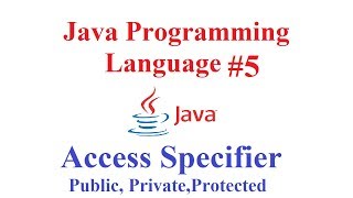 Java Programming language #5(Access Specifier, Public/Private/Protected)