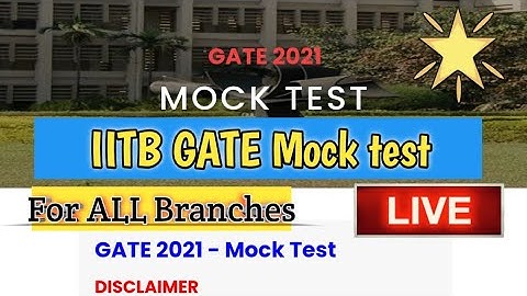 IIT Bombay GATE Mock Test Live🔥 || GATE 2021😍 || Analyse the exact pattern (ALL MCQ, MSQ, NAT)|| MA🙏