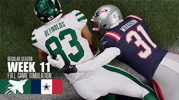 Jets vs. Patriots | 2025-26 Season Week 11 | Madden NFL 26 Simulation