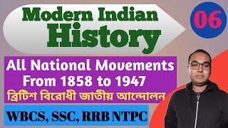 L6: Modern Indian History | All National Movements from 1885 to 1947 | For WBCS & UPSC | screenshot 3