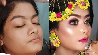 holud bridal Makeup tutorial | Nadia's Makeover ❤