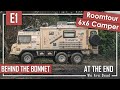 E1 - Behind The Bonnet - Roomtour DIY 6x6 Pinzgauer Offroad Camper mit Fahrzeugtechnik & Ausbautipps