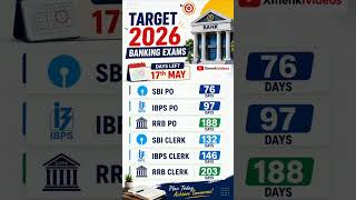 TARGET 2026 BANKING EXAMS | SBI PO 2026, SBI CLERK 2026, IBPS PO 2026 IBPS CLERK 2026, RRB PO, CLERK