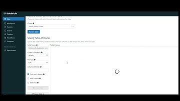 Ingest CSV Data into Databricks as a Table