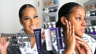 NIGHT TIME SKINCARE ROUTINE W CUROLOGY(DRY SKIN) | GET RID OF DARK SPOTS! | JERIKASYNCERE