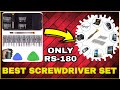 Unboxing all kind of screwdriver for mobile, pc, computer, etc... and emergency home light