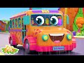 Колеса на автобусе, уличные транспортные средства детей песня и учусь видео