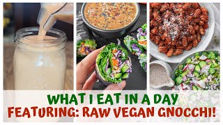 Raw Gnocchi? WHAT I EAT from the Ultimate Raw Vegan Bundle 2024