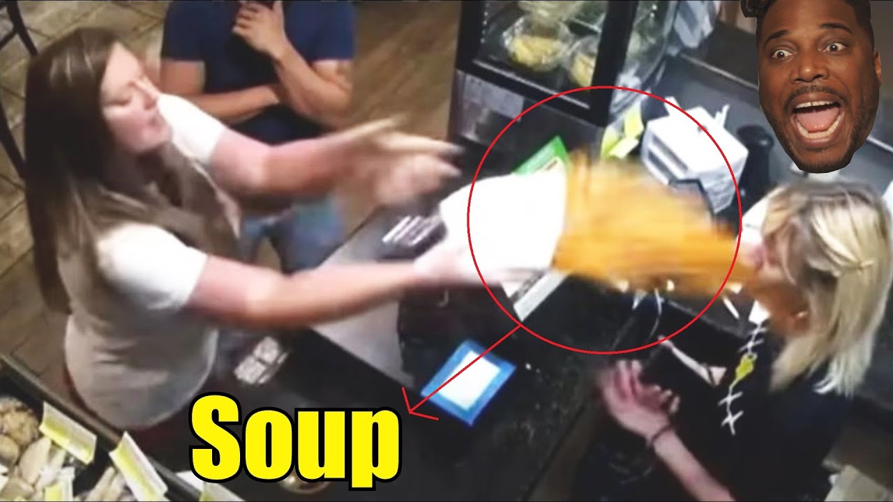 KAREN THROWS SOUP in employee’s face.  You wont believe what karen's job is.