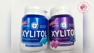 Mint & Blueberry Xylitol Gum ASMR 💚💜 | Cooling Chewing Sounds for Stress Relief