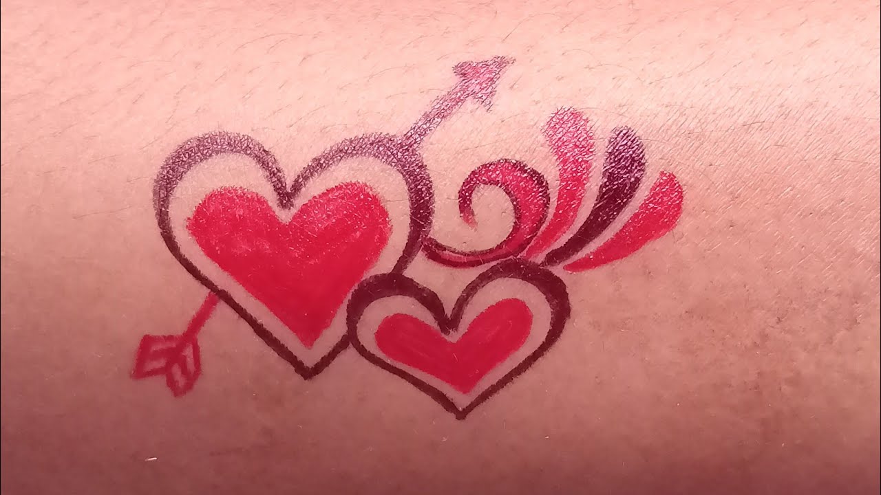 Love Music Tribe Heart Design Tattoo Waterproof For Male and Female  Temporary Body Tattoo : Amazon.in: Beauty