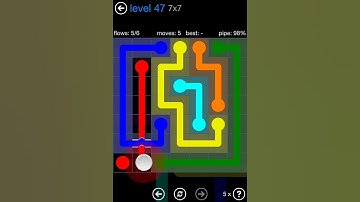 Flow Free Bridges Challenge Pack 7x7 Level 47 Walkthrough